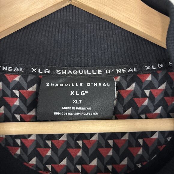 Shaquille O’Neal XLG Red Geometric Print Casual Jacket Full Zip Size XLT NWT - Picture 3 of 6